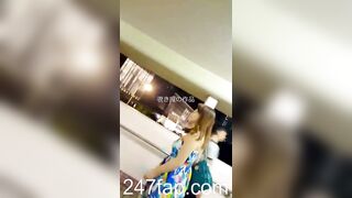 Panty Under Short Skirt Voyeur with Face Young Amateur Chinese Asian Girl 509