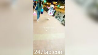 Panty Under Short Skirt Voyeur with Face Young Amateur Chinese Asian Girl 511