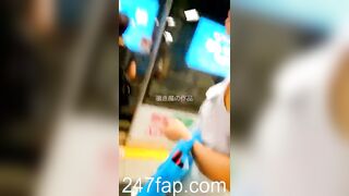 Panty Voyeur Upskirt with Face Young Amateur Chinese Asian Girl in Public 512x
