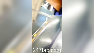 Low Angle Peeping Voyeur with Face Young Amateur Chinese Asian Girl in Public 67