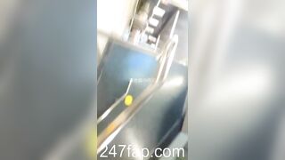 Low Angle Peeping Voyeur with Face Young Amateur Chinese Asian Girl in Public 67