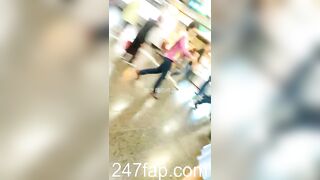 Mini Skirt Spy Voyeur with Face Young Amateur Chinese Asian Girl in Public 69