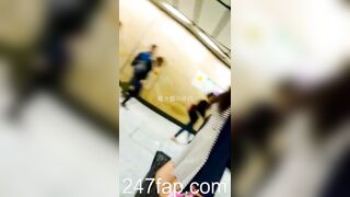 Under Skirt Record Voyeur with Face Young Amateur Chinese Asian Girl in Public 76
