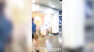 Low Angle Peeping Voyeur with Face Young Amateur Chinese Asian Girl in Public 81