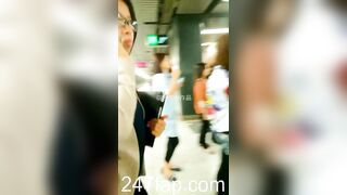 Mini Skirt Spy Voyeur with Face Young Amateur Chinese Asian Girl 82x