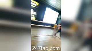 Mini Skirt Spy Voyeur with Face Young Amateur Chinese Asian Girl in Public 83