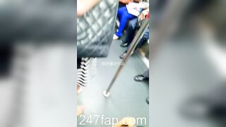 Panty Voyeur Upskirt with Face Young Amateur Chinese Asian Girl in Public 85