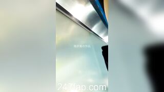 Panty Voyeur Upskirt with Face Young Amateur Chinese Asian Girl in Public 86