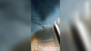 Low Angle Peeping Voyeur with Face Young Amateur Chinese Asian Girl in Public 89