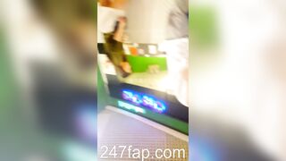 Panty Voyeur Upskirt with Face Young Amateur Chinese Asian Girl in Public 91x