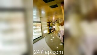 Low Angle Peeping Voyeur with Face Young Amateur Chinese Asian Girl in Public 92