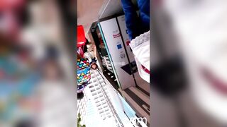 Panty Voyeur Upskirt with Face Young Amateur Chinese Asian Girl in Public 94