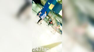 Panty Under Short Skirt Voyeur with Face Young Amateur Chinese Asian Upskirt Girl in Public 96