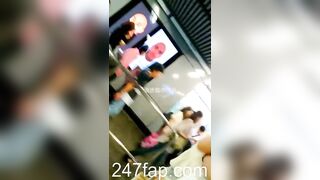 Panty Voyeur Upskirt with Face Young Amateur Chinese Asian Girl in Public 99x