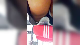 Panty Under Short Skirt Voyeur with Face Young Amateur Chinese Asian Upskirt Girl in Public 101