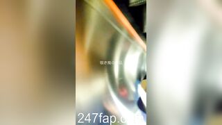 Low Angle Peeping Voyeur with Face Young Amateur Chinese Asian Girl in Public 102