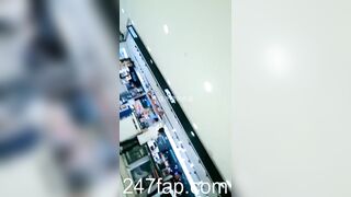 Low Angle Peeping Voyeur with Face Young Amateur Chinese Asian Girl in Public 108