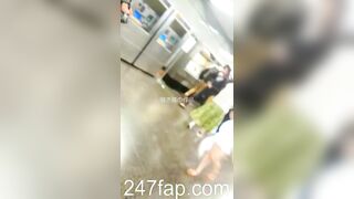 Under Skirt Record Voyeur with Face Young Amateur Chinese Asian Girl in Public 110
