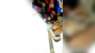 Panty Under Short Skirt Voyeur with Face Young Amateur Chinese Asian Upskirt Girl in Public 112