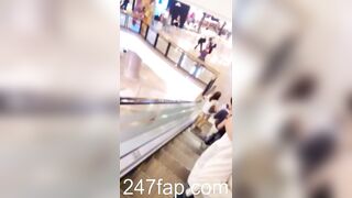 Panty Under Short Skirt Voyeur with Face Young Amateur Chinese Asian Upskirt Girl in Public 113x
