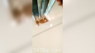 Panty Under Short Skirt Voyeur with Face Young Amateur Chinese Asian Upskirt Girl in Public 114