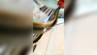 Panty Under Short Skirt Voyeur with Face Young Amateur Chinese Asian Upskirt Girl in Public 114