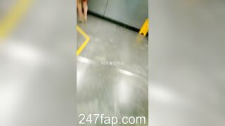 Panty Voyeur Upskirt with Face Young Amateur Chinese Asian Girl in Public 116x