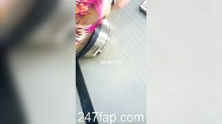 Panty Voyeur Upskirt with Face Young Amateur Chinese Asian Girl in Public 116x