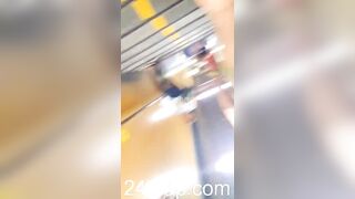 Under Skirt Record Voyeur with Face Young Amateur Chinese Asian Girl in Public 120