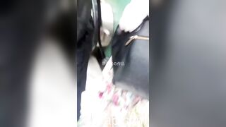 Under Skirt Record Voyeur with Face Young Amateur Chinese Asian Girl in Public 121