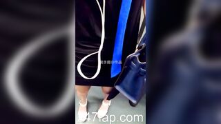 Under Skirt Record Voyeur with Face Young Amateur Chinese Asian Girl in Public 123