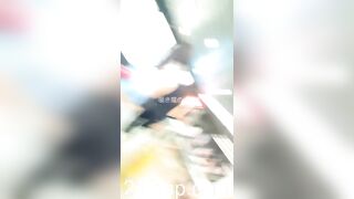 Panty Voyeur Upskirt with Face Young Amateur Chinese Asian Girl in Public 124