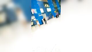 Mini Skirt Spy Voyeur with Face Young Amateur Chinese Asian Girl in Public 126