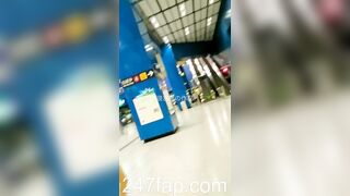 Mini Skirt Spy Voyeur with Face Young Amateur Chinese Asian Girl in Public 126