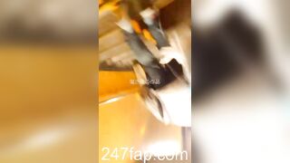 Mini Skirt Spy Voyeur with Face Young Amateur Chinese Asian Girl in Public 128