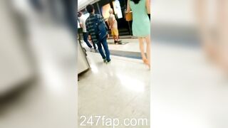 Mini Skirt Spy Voyeur with Face Young Amateur Chinese Asian Girl in Public 129xx