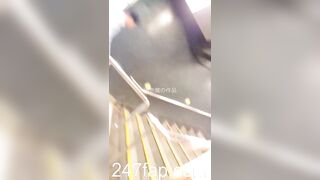 Mini Skirt Spy Voyeur with Face Young Amateur Chinese Asian Girl in Public 129xx