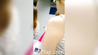 Mini Skirt Spy Voyeur with Face Young Amateur Chinese Asian Girl in Public 131