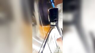 Mini Skirt Spy Voyeur with Face Young Amateur Chinese Asian Girl in Public 131