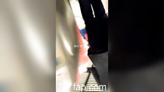 Under Skirt Record Voyeur with Face Young Amateur Chinese Asian Girl in Public 150