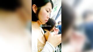 Peeping on Tits (Showing Face) Young Amateur Chinese Asian Girl in Public 188