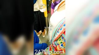 Peeping on Tits (Showing Face) Young Amateur Chinese Asian Girl in Public 199x