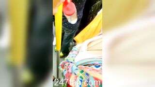 Peeping on Tits (Showing Face) Young Amateur Chinese Asian Girl in Public 199x