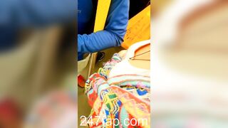 Peeping on Tits (Showing Face) Young Amateur Chinese Asian Girl in Public 199x