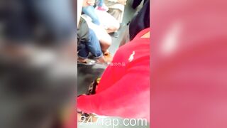 Peeping on Tits (Showing Face) Young Amateur Chinese Asian Girl in Public 200