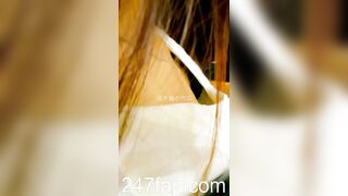 Peeping on Tits (Showing Face) Young Amateur Chinese Asian Girl in Public 202x