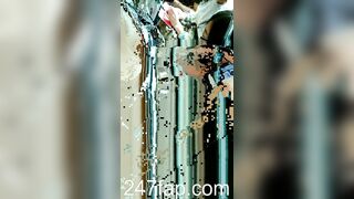 Peeping on Tits (Showing Face) Young Amateur Chinese Asian Girl in Public 205