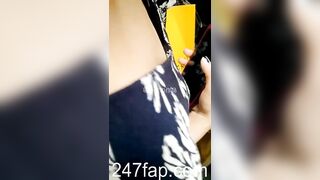 Peeping on Tits (Showing Face) Young Amateur Chinese Asian Girl in Public 220