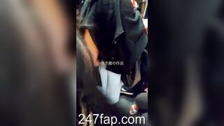 Peeping on Tits (Showing Face) Young Amateur Chinese Asian Girl in Public 227