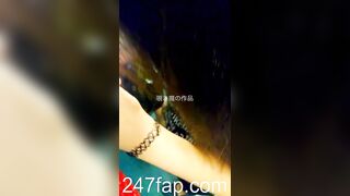 Peeping on Tits (Showing Face) Young Amateur Chinese Asian Girl in Public 230